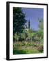 Flowering Garden at Sainte-Adresse, circa 1866-Claude Monet-Framed Giclee Print