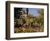 Flowering Garden in Sainte-Adresse-Claude Monet-Framed Art Print