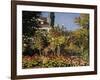 Flowering Garden in Sainte-Adresse-Claude Monet-Framed Art Print