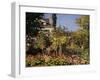 Flowering Garden in Sainte-Adresse-Claude Monet-Framed Art Print