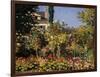 Flowering Garden in Sainte-Adresse-Claude Monet-Framed Art Print