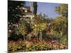 Flowering Garden in Sainte-Adresse-Claude Monet-Mounted Art Print