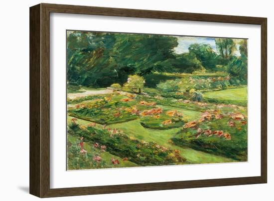 Flowering Garden Terrace of the Liebermann-Villa at the Shores of Lake Wannsee, 1915-Max Liebermann-Framed Giclee Print