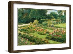 Flowering Garden Terrace of the Liebermann-Villa at the Shores of Lake Wannsee, 1915-Max Liebermann-Framed Giclee Print