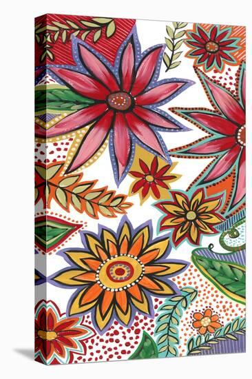 Flowering Garden Whimsy I-Regina Moore-Stretched Canvas