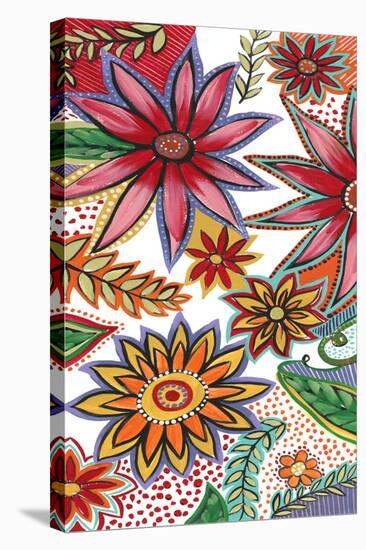 Flowering Garden Whimsy I-Regina Moore-Stretched Canvas