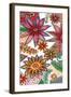 Flowering Garden Whimsy I-Regina Moore-Framed Art Print