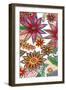 Flowering Garden Whimsy I-Regina Moore-Framed Art Print