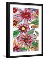 Flowering Garden Whimsy II-Regina Moore-Framed Art Print