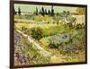 Flowering Garden with Path, Arles, 1888-Vincent van Gogh-Framed Giclee Print