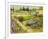 Flowering Garden with Path, Arles, 1888-Vincent van Gogh-Framed Giclee Print