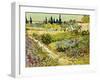 Flowering Garden with Path, Arles, 1888-Vincent van Gogh-Framed Giclee Print