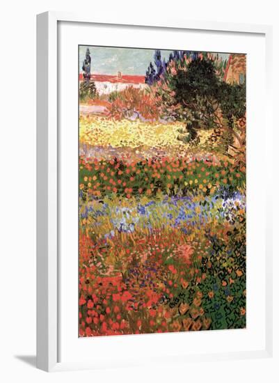 Flowering Garden with Path-Vincent van Gogh-Framed Art Print
