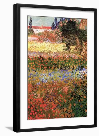 Flowering Garden with Path-Vincent van Gogh-Framed Art Print