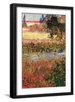 Flowering Garden with Path-Vincent van Gogh-Framed Art Print