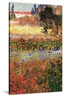 Flowering Garden with Path-Vincent van Gogh-Stretched Canvas