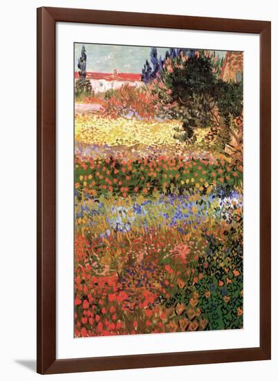 Flowering Garden with Path-Vincent van Gogh-Framed Art Print