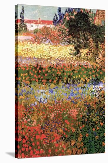 Flowering Garden with Path-Vincent van Gogh-Stretched Canvas