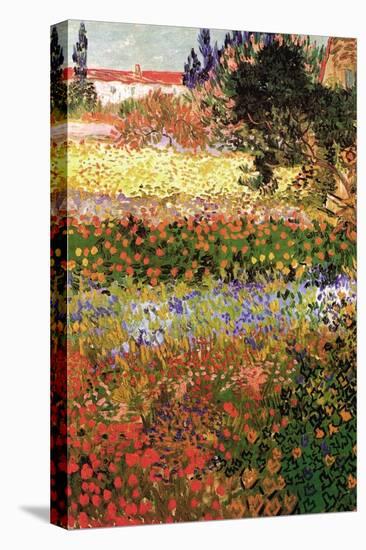 Flowering Garden with Path-Vincent van Gogh-Stretched Canvas