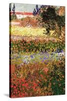 Flowering Garden with Path-Vincent van Gogh-Stretched Canvas