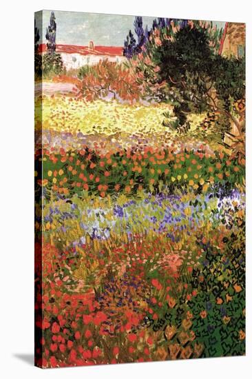 Flowering Garden with Path-Vincent van Gogh-Stretched Canvas