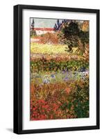 Flowering Garden with Path-Vincent van Gogh-Framed Art Print