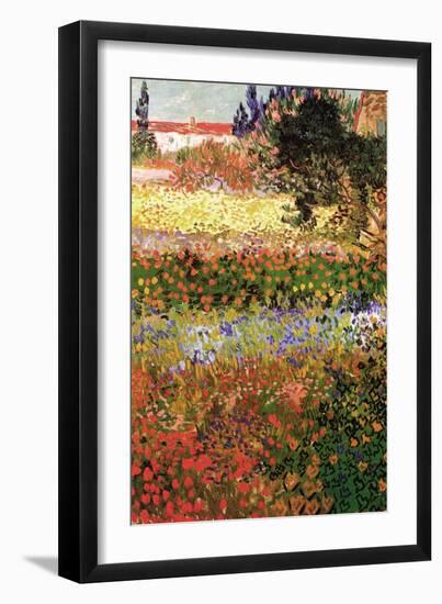 Flowering Garden with Path-Vincent van Gogh-Framed Art Print