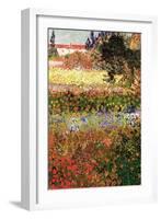 Flowering Garden with Path-Vincent van Gogh-Framed Art Print