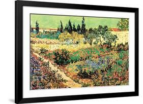 Flowering Garden-Vincent van Gogh-Framed Art Print