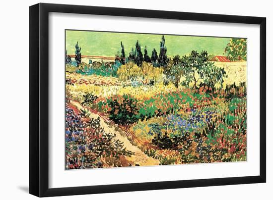 Flowering Garden-Vincent van Gogh-Framed Art Print