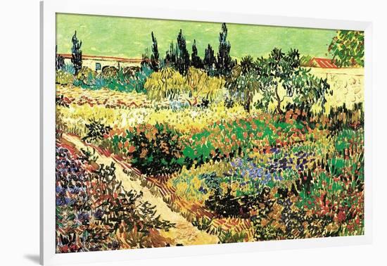 Flowering Garden-Vincent van Gogh-Framed Art Print