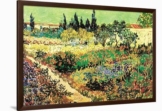 Flowering Garden-Vincent van Gogh-Framed Art Print