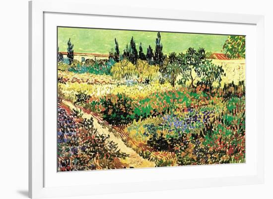 Flowering Garden-Vincent van Gogh-Framed Art Print