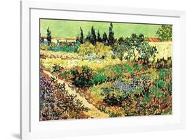 Flowering Garden-Vincent van Gogh-Framed Art Print