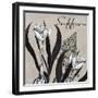 Flowering Herbs I-null-Framed Giclee Print
