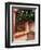 Flowering Hibiscus Near Pink Window, Puerto Vallarta, Mexico-Tom Haseltine-Framed Photographic Print