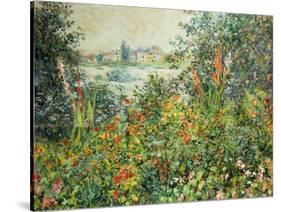 Flowering Meadow, Vetheuil, 1880-Claude Monet-Stretched Canvas