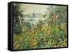 Flowering Meadow, Vetheuil, 1880-Claude Monet-Framed Stretched Canvas