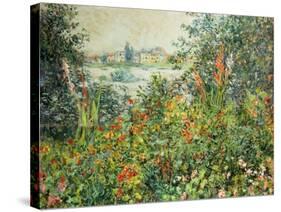 Flowering Meadow, Vetheuil, 1880-Claude Monet-Stretched Canvas