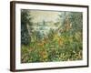 Flowering Meadow, Vetheuil, 1880-Claude Monet-Framed Giclee Print