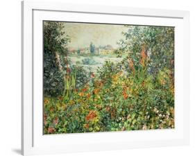 Flowering Meadow, Vetheuil, 1880-Claude Monet-Framed Giclee Print
