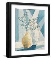 Flowering Olive Tree Branch-Karsten Kirchner-Framed Art Print