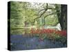 Flowering Plants in a Garden-null-Stretched Canvas