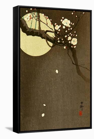 Flowering Plum and Moon-Koson Ohara-Framed Stretched Canvas