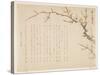 Flowering Plum, January 1837-Seik? Hashimoto-Stretched Canvas