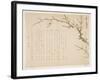 Flowering Plum, January 1837-Seik? Hashimoto-Framed Giclee Print