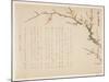 Flowering Plum, January 1837-Seik? Hashimoto-Mounted Giclee Print