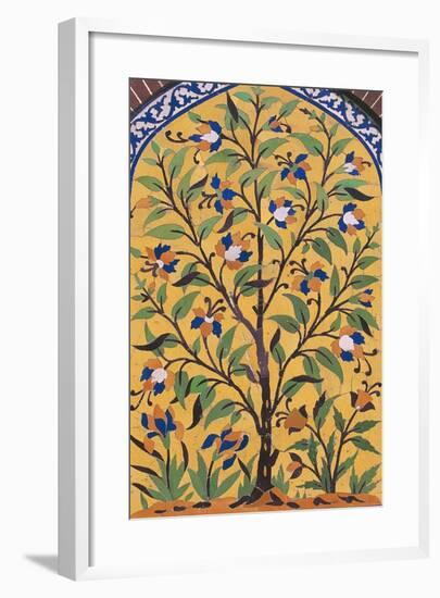 Flowering Tree, Majolica Decoration, Wazir Khan Mosque-null-Framed Giclee Print