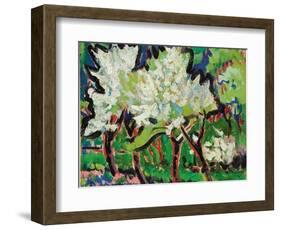 Flowering Trees IV; Bluhende Baume IV, 1909-Ernst Ludwig Kirchner-Framed Giclee Print