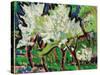 Flowering Trees IV; Bluhende Baume IV, 1909-Ernst Ludwig Kirchner-Stretched Canvas